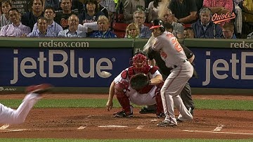 BAL@BOS: Pearce singles to center, scoring Cruz