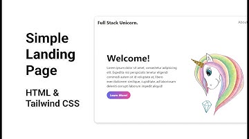 Making a Simple Landing Page | HTML and Tailwind CSS #TailwindCSS #HTML #CSS #WebDevelopment
