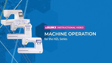 JUKI HZL-F Series Machine Operation