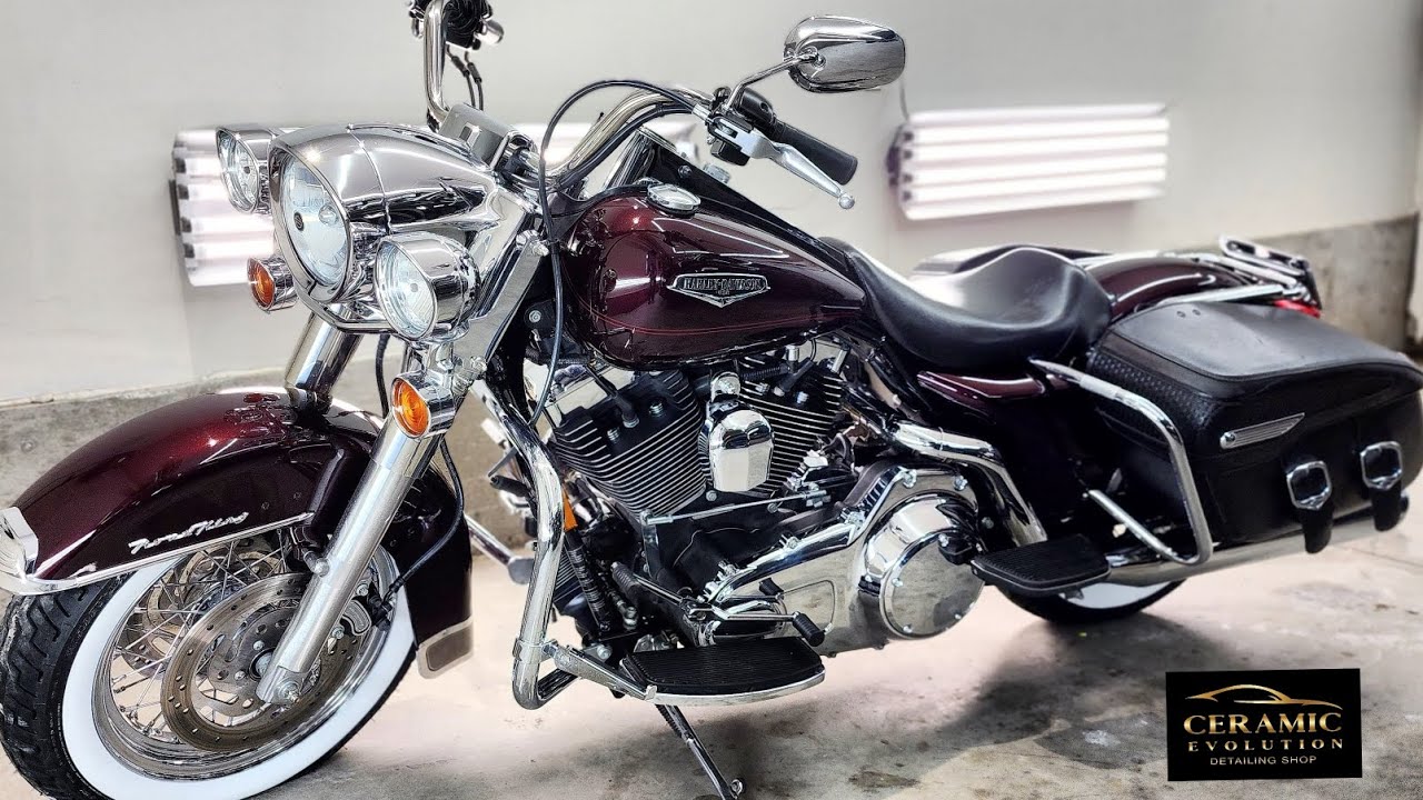🔻Harley Davidson Road King Paint Correction & Level 1 Ceramic Coating