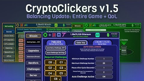 CryptoClickers: Crypto Idle Game Version 1.5 - DEVLOG #2