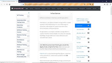 Difference between Inheritance and Encapsulation. | javapedia.net