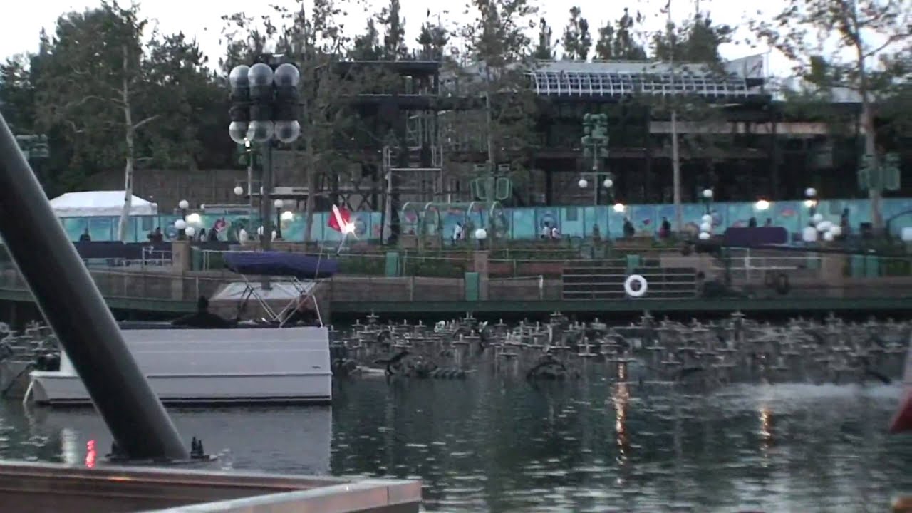 2010 Disney's California Adventures World Of Color Press day setup June 9th