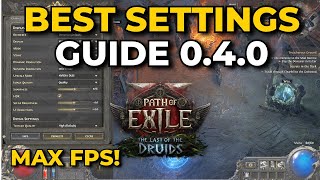 Path Of Exile 2 0.4.0 Best Graphics Settings For Max Fps