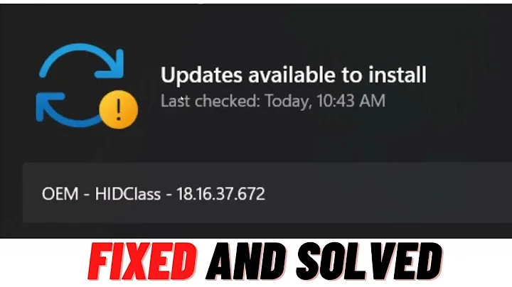 How to Fix OEM HIDClass 18.16.37.672 Not Installing On Windows 10 or 11