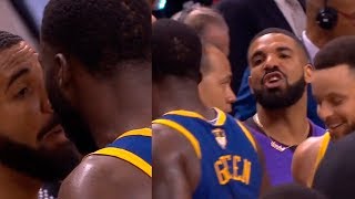 Drake & Draymond Green Exchange Words After Game 1 Raptors Vs Warriors - 2019 Nba Finals