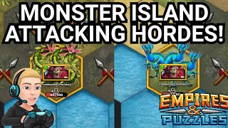 Monster Island Part 2 - Attacking Hordes! - Empires And Puzzles screenshot 1