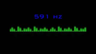 ⒽⓏ| 591 hz Pure Tone Frequency| NO Music , For Meditation, Testing. Black Screen