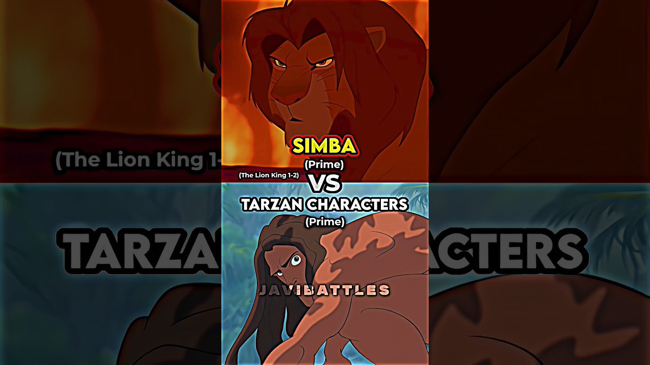 Simba Vs Tarzan Characters 