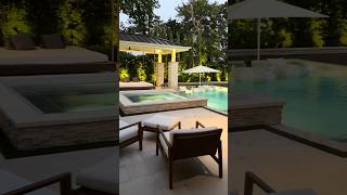 Backyard Pool at Dusk | Dream Outdoor Living Space