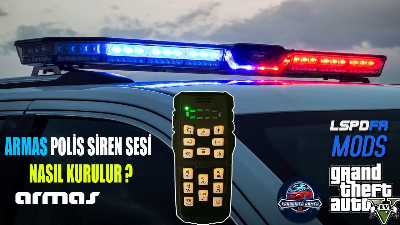 GTA 5 ARMAS POLİS SİREN SESİ NASIL KURULUR ? LSPDFR MOD-4K
