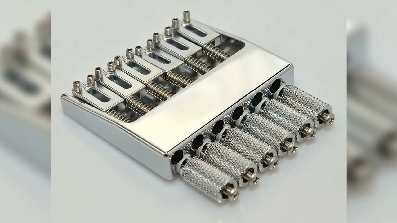 A must-have product! clearance sale?1 Set 6 Strings Brass Headless Guitar Bridge Single Bridge For