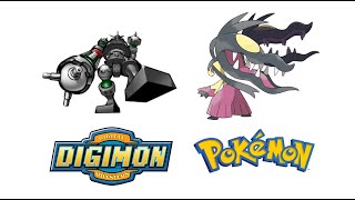 Digimon-Pokemon Fusion Rookchessmon Black Mega Mawile