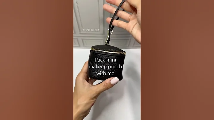 Pack mini makeup bag with me! #makeup #mini #minimakeup #minibag #miniature #miniatures #tiny #asmr
