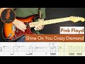 Shine on you crazy diamond parts 15  pink floyd   learn to play guitar cover  tab