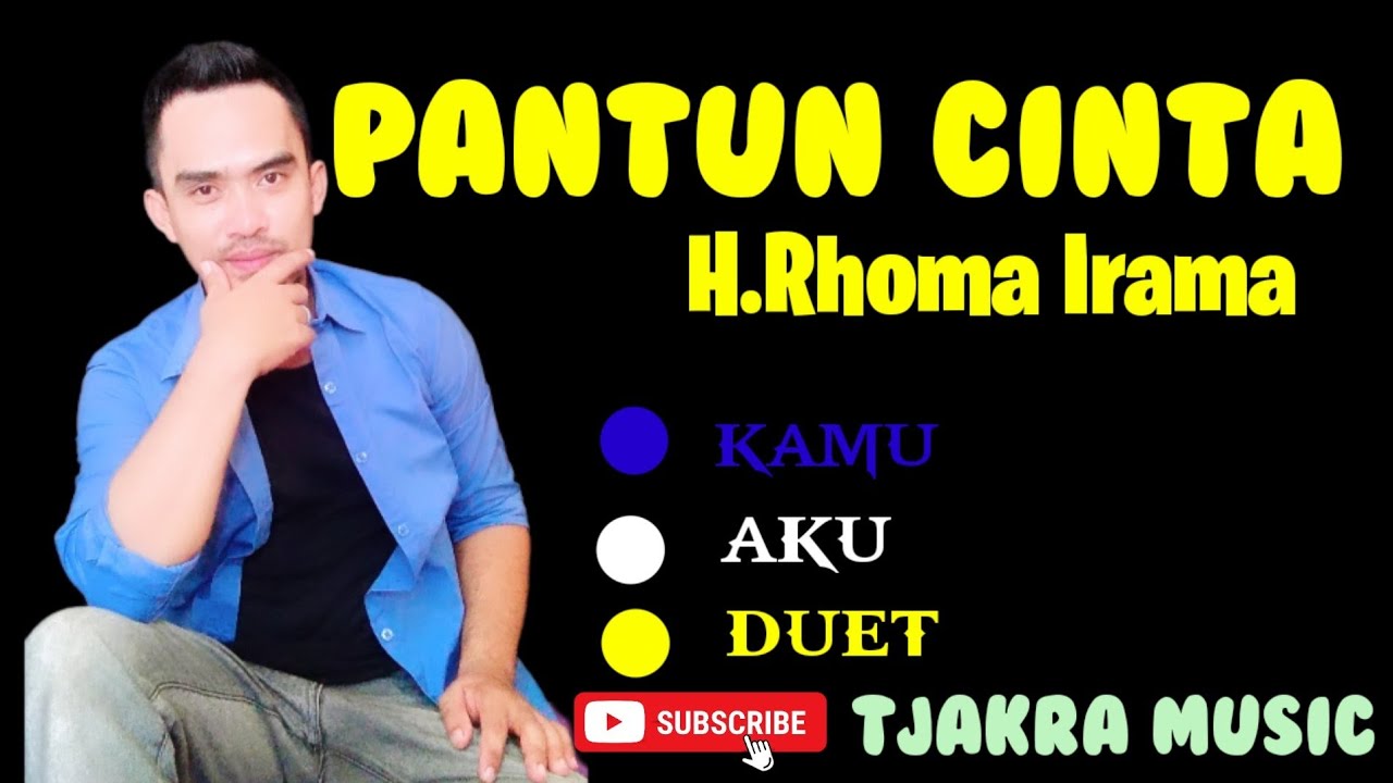 PANTUN CINTA || KARAOKE || DUET TANPA VOKAL WANITA || COVER ||