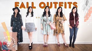 5 SIMPLE FALL OUTFITS 👗 Honeysuckle