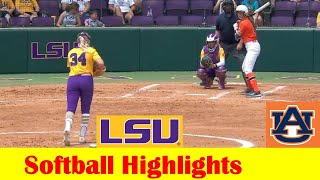 Auburn vs #6 LSU Softball Game 3 Highlights, April 14 2024