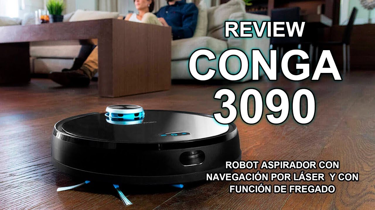 Conga 3090 - Robot aspirador con navegación láser - YouTube