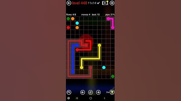 How To Solve Flow Free 11x14 Mega Mania Pack Level 448 Board Walk Through Solution Walkthrough