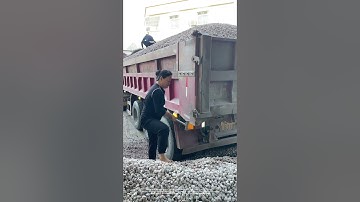 Process Of Unloading Small Stones !