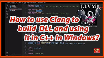How to use Clang to build DLL (Dynamic Link Library) and using it in C++ under Windows?