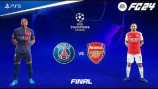 ||PARIS SAINT-GERMAN VS ARSENAL|| FIFA 24 FULL MATCH 1080P 60FPS