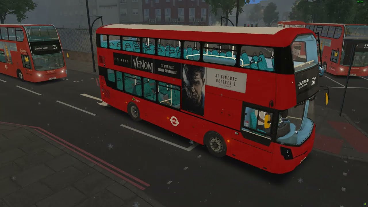 OMSI 2  route 468 bus drive winter