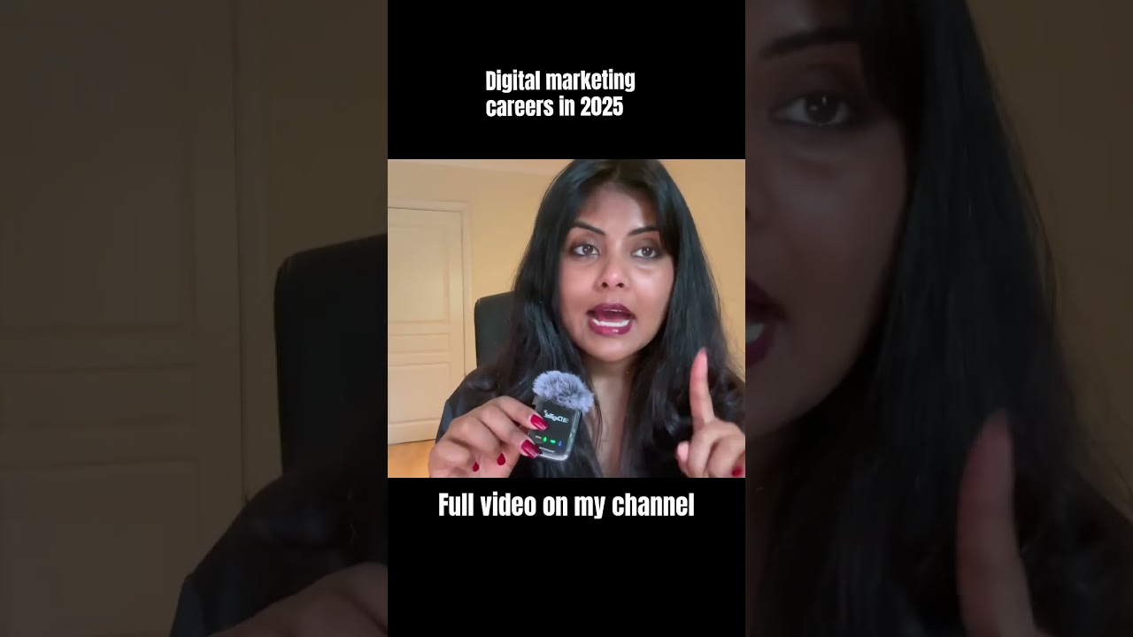 Digital marketing careers in 2025. 