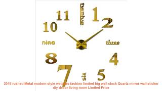 2019 Rushed Metal Modern Style Watches Fashion Limited Big Wall Clock
