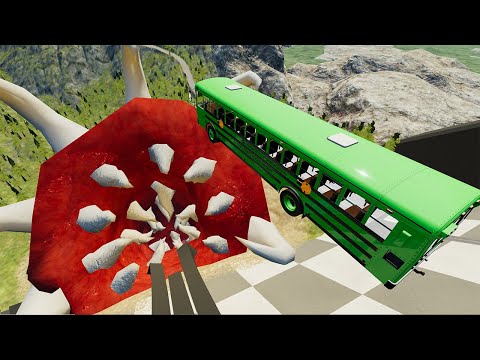 Random Car Jumps & Crashes In Slant Of Death #2 - BeamNG.Drive