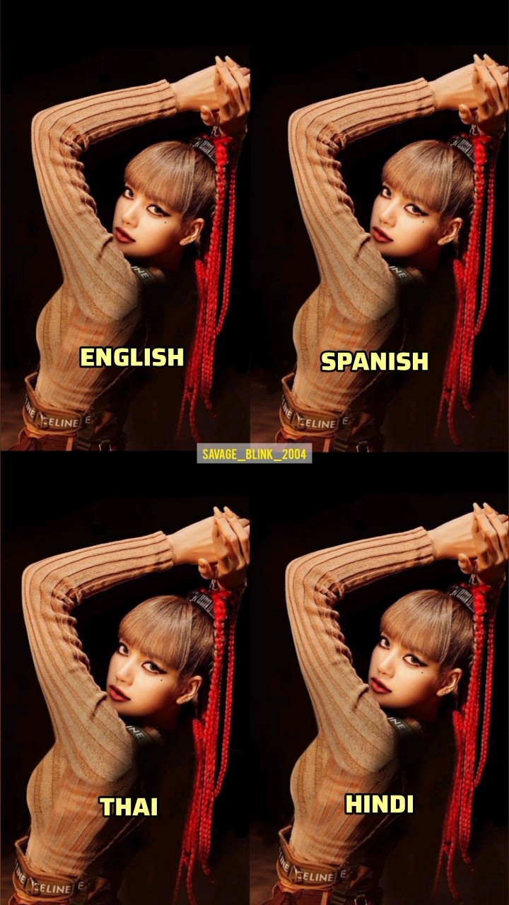LISA'S MONEY with different languages #lisa #jisoo #jennie #rosé #blackpink #shorts