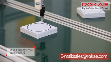 Conveyor Tracking Gluing Station, Rokae Robotics.