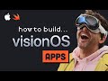 I built an apple vision pro app visionos tutorial
