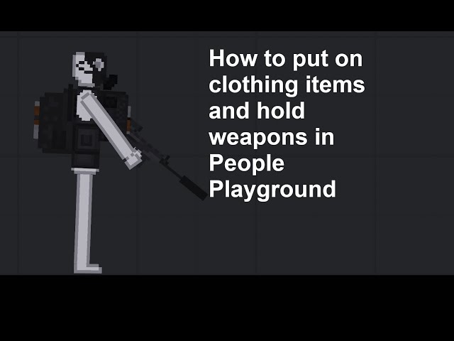 I made a working gun on people playground! Didnt know how to make hammers,  So i used the in-game objects. : r/peopleplayground