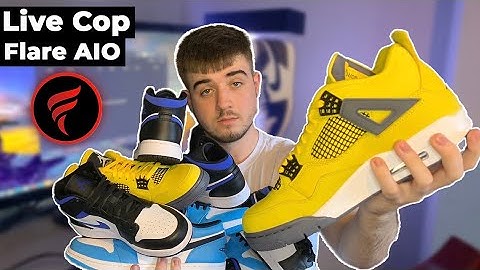 Flare AIO | 10+ Checkouts!! Jordan 4 & Mids LIVE COP