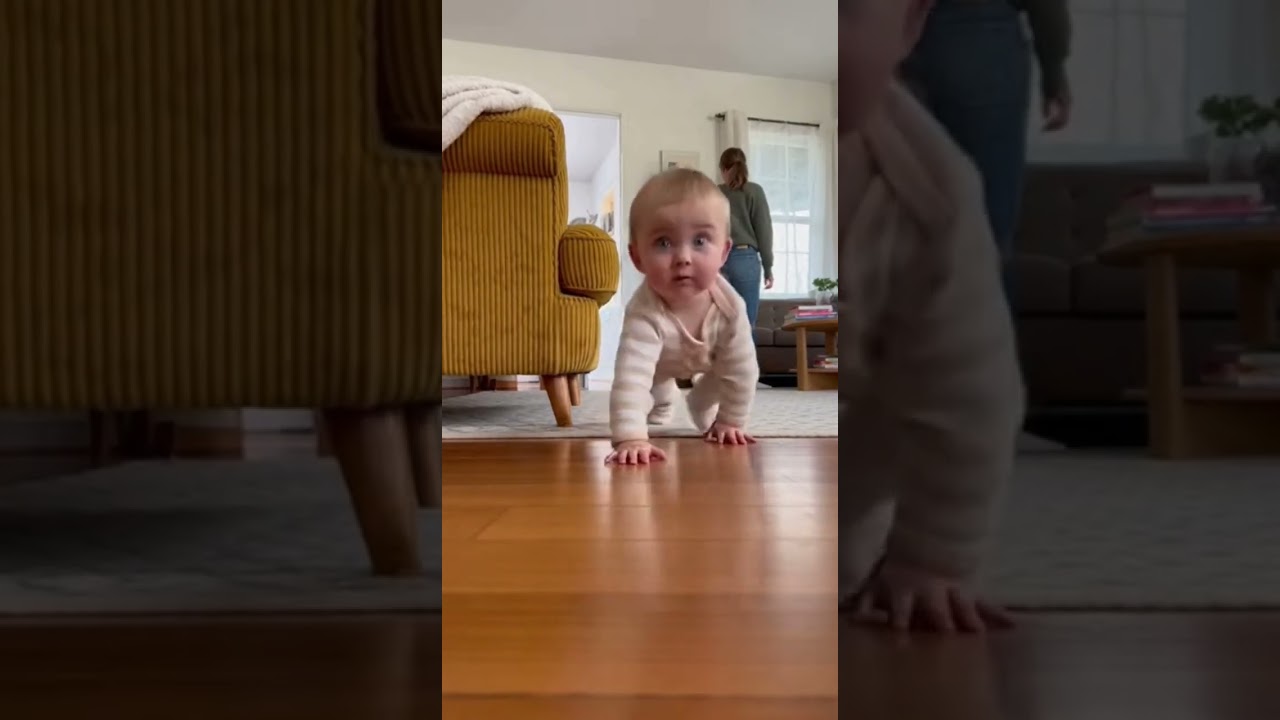 Baby Curiosity Creates Cute Moment 
