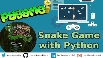 How to build SNAKE in Python! [Pygame tutorial 2020]