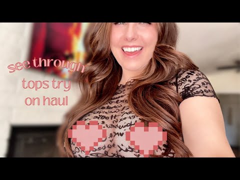 4K Transparent Tops Try-On Haul