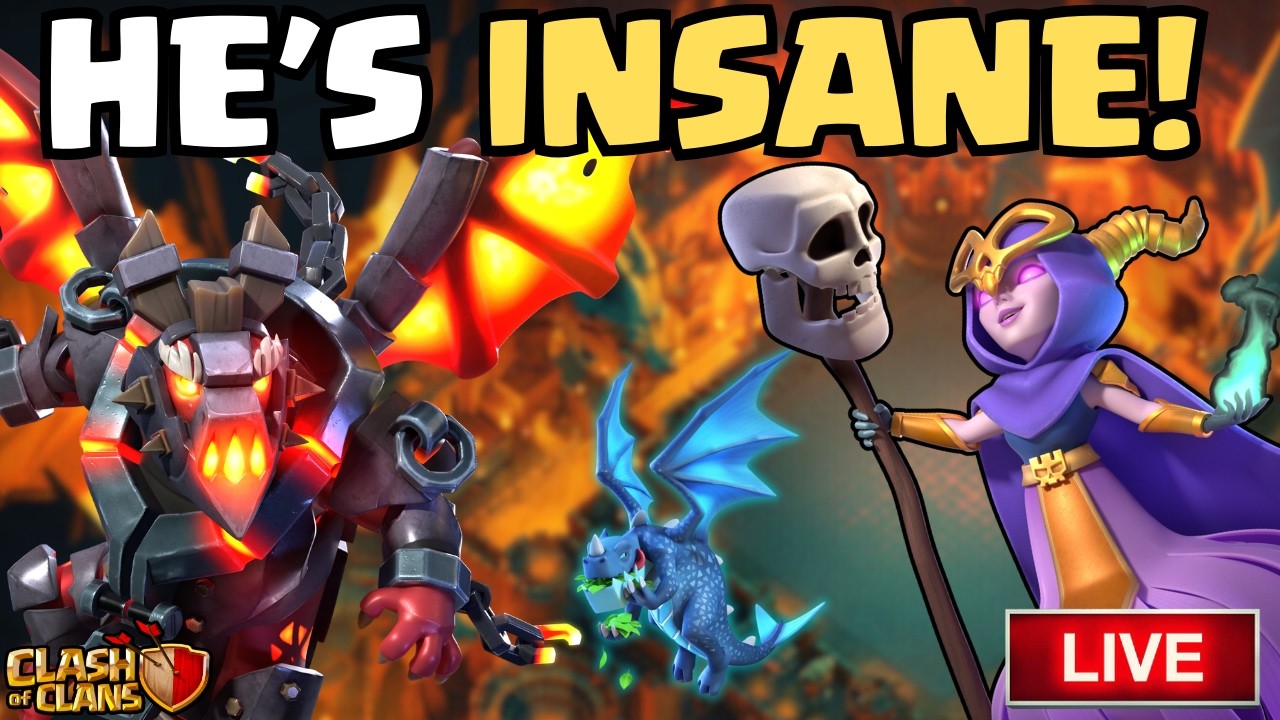 NEW Dragon Duke is GAMEBREAKING! Crushing EVERY BASE with him NOW! (Clash Of Clans LIVE)
