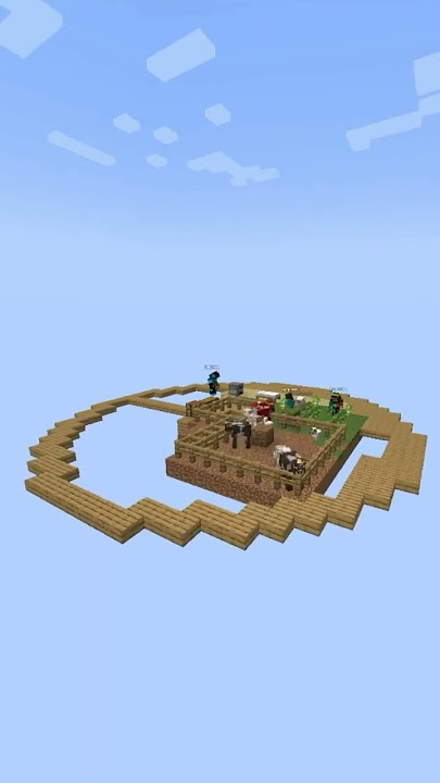 Minecraft One Block Part #1 With Friends #shorts #minecraft #oneblock
