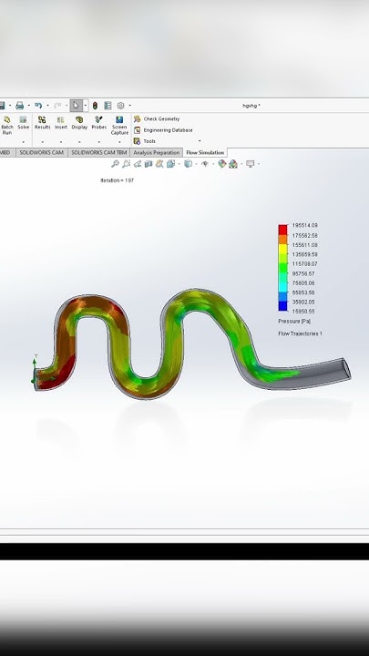 water flow simulation #solidworks - YouTube