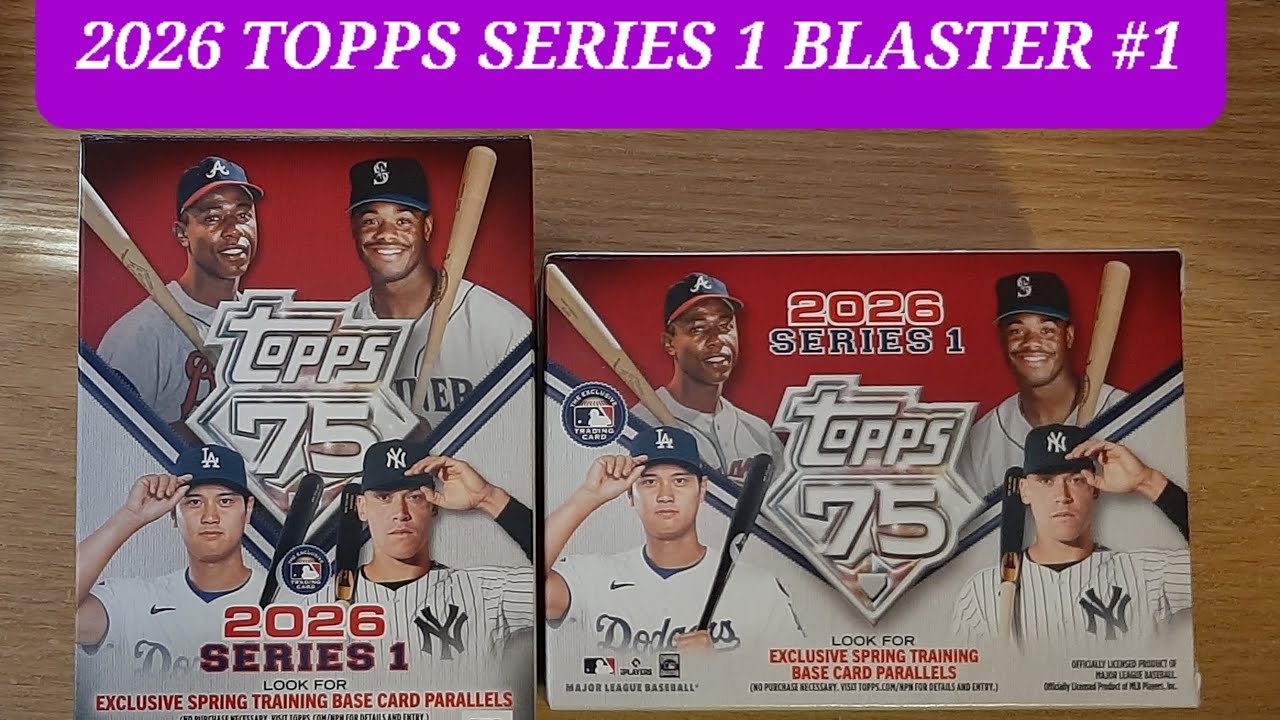 2026 TOPPS SERIES 1 BLASTER BOX FROM TARGET. SPRING TRAINING & HOLO ...