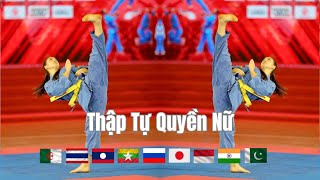 Thập Tự Quyền Nữ I Vô Địch Vovinam Thể Giới Lần VII Năm 2023 #vovinam #martialarts #shorts #vothuat