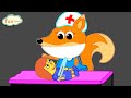 Fox Family Сartoon Movie for kids - Funny Adventures with The Foxes #571