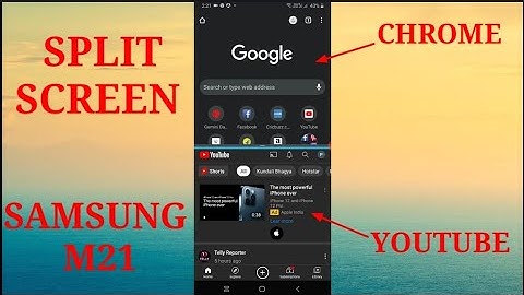 How to enable split screen in samsung m21| samsung m21में split screen कैसे enable करे |