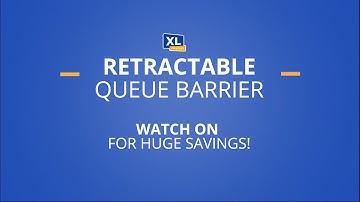 Retractable Queue Barriers | Crowd Control Retractable Barrier | XL Displays