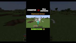 Creeper vs Armors Damage Test 😱😱🫢👌🤩#richantpro#minecraft#shortsfeed#shorts#foryou#slminecraft