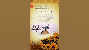 Dipanjali Banerjee Name Writing (Special Requested VIDEO) #namewriting  #cursivewriting #shorts #pen