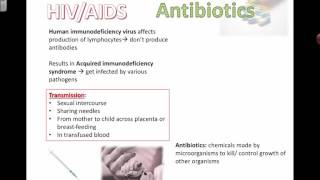 HIV, AIDS, Antibiotics, Florey and Chain (IB Bio) (2015)